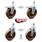 Service Caster 6 Inch High Temp Phenolic Swivel 12mm Stem Caster Total Lock Brake SCC, 2PK SCC-TSTTL20S615-PHSHT-M1215-2-S-2 - alternate 2